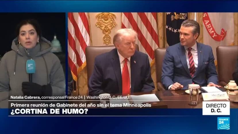 Directo D. C. y la primera reunión de 2026 de Trump con su Gabinete