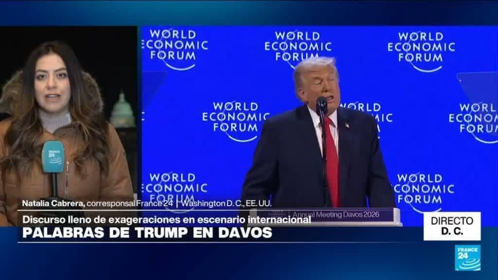 Directo D. C. y las imprecisiones del discurso de Trump en el Foro de Davos