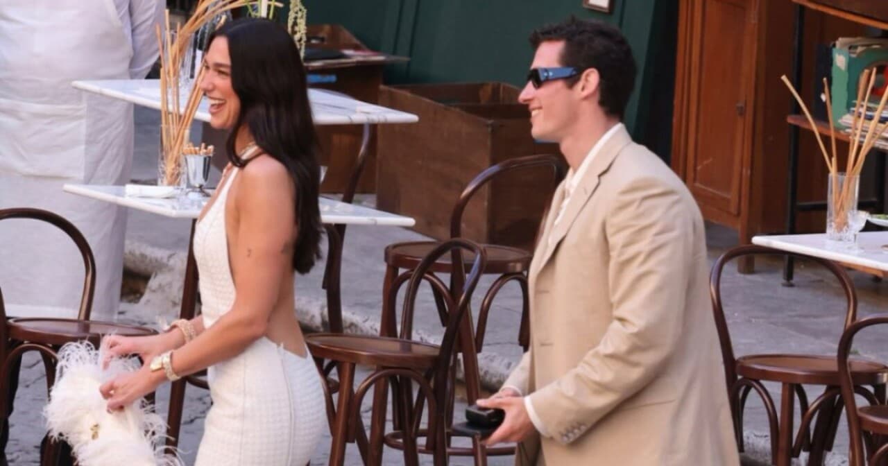 Dua Lipa y Callum Turner celebran su segunda boda en Sicilia con una fiesta de lujo y serenata de Elton John