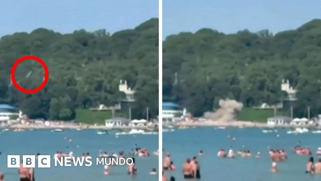 El impactante momento en el que un dron ucraniano explota en una playa del mar Negro: hay al menos 7 muertos y 40 heridos