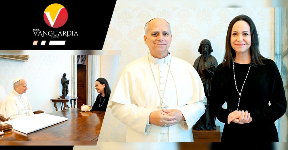 El Papa León XIV recibe en audiencia privada a la Nobel de la Paz María Corina Machado