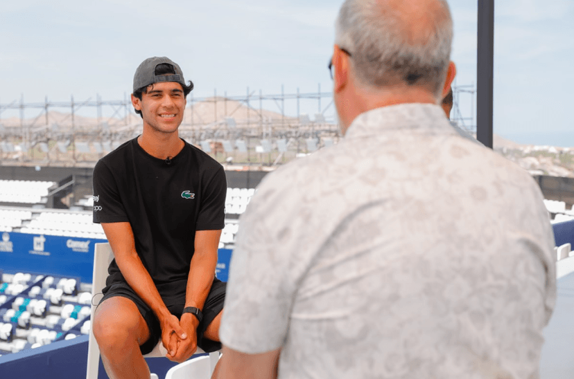 El tenista mexicano Rodrigo Pacheco ya llegó al Abierto de Los Cabos