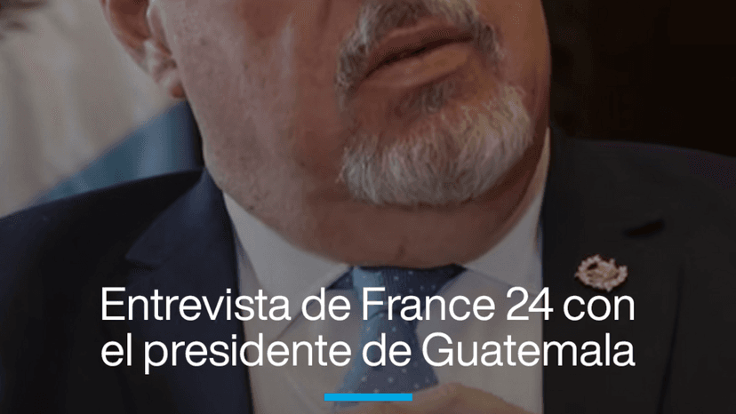Entrevista exclusiva de France 24 con el presidente de Guatemala, Bernardo Arévalo