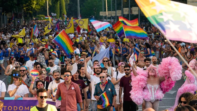 España: finaliza la semana del Orgullo en Madrid con marcha multitudinaria
