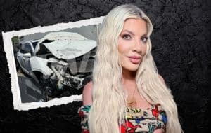 Famosa actriz de Beverly Hills 90210 tiene grave accidente automovilístico y la trasladan a un hospital