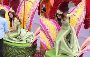 Fátima Bosch se desvanece en pleno carnaval de Ecuador, ¿qué le pasó?