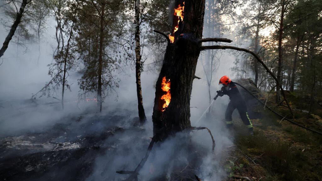 Francia combate grandes incendios cerca de París que ya afectan 1.900 hectáreas