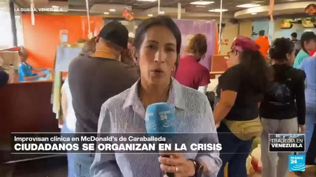 Informe desde La Guaira: un McDonald's se transforma en clínica improvisada tras los terremotos
