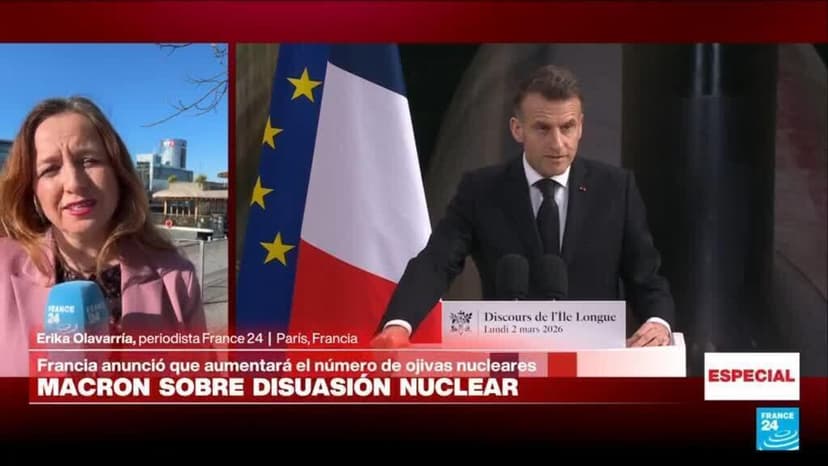 Informe desde París: Macron anuncia incremento del número de sus ojivas nucleares