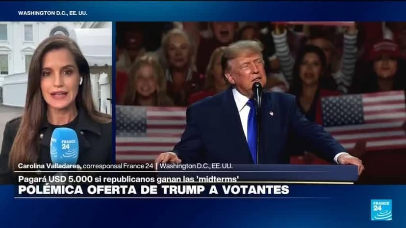Informe desde Washington: Trump asegura que pagará 5.000 dólares a votantes si gana las 'midterms'