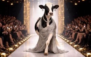 La vaca que camina como modelo se vuelve viral en las redes sociales | VIDEO