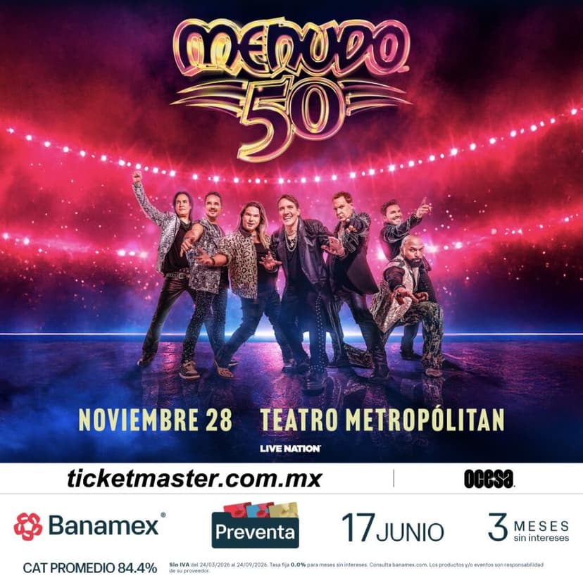 ¿Listo para el regreso? Menudo confirma concierto en CDMX por sus 50 años: preventa de boletos