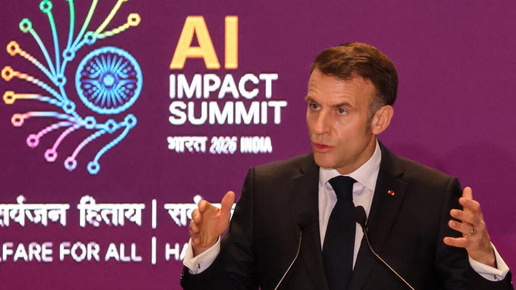 Macron afirma en India que Europa está decidida a "dar forma a las reglas" de la IA junto a sus aliados