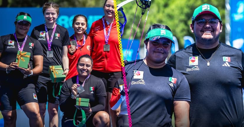 ¡México brilla en la Copa del Mundo! Equipo de Tiro con Arco gana 5 medallas el mismo día