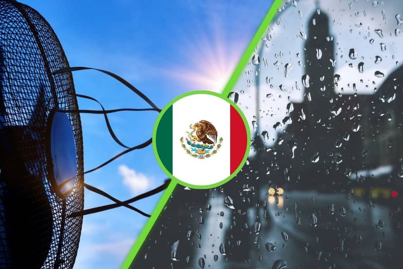 México tendrá un fin de semana repleto de lluvias fuertes, pero lo peor es que el calor se mantendrá en estas zonas