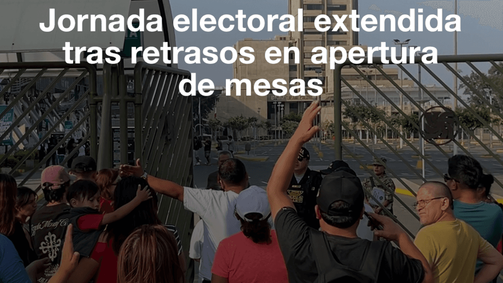 Perú extiende sus elecciones tras retrasos en la apertura de mesas
