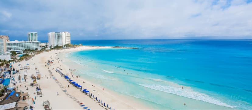 Playa Marlín, una de las playas más limpias de Cancún