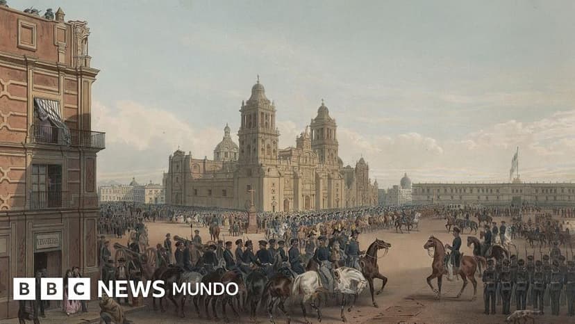 Qué pasó en los 9 meses en los que la bandera de EE.UU. ondeó en el Zócalo de Ciudad de México