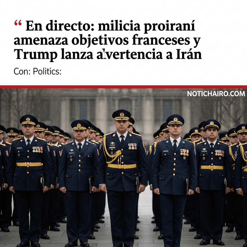 🔴 En directo: milicia proiraní amenaza objetivos franceses y Trump lanza advertencia a Irán