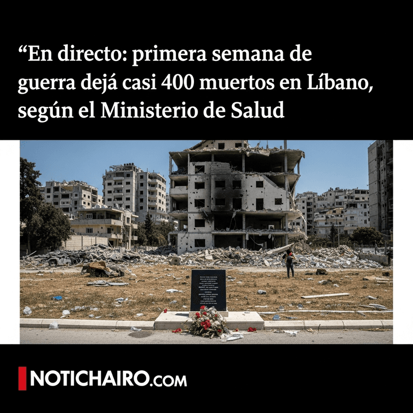 🔴 En directo: primera semana de guerra deja casi 400 muertos en Líbano, según el ministerio de Salud