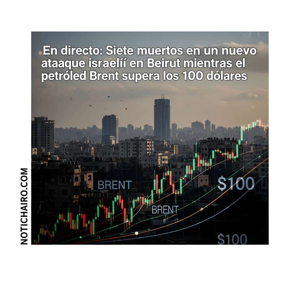 🔴 En directo: Siete muertos en un nuevo ataque israelí en Beirut mientras el petróleo Brent supera los 100 dólares
