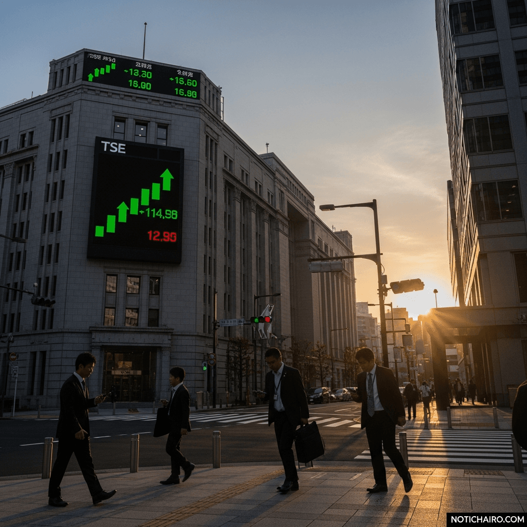 Acciones en Japón tocan máximos tras elecciones
