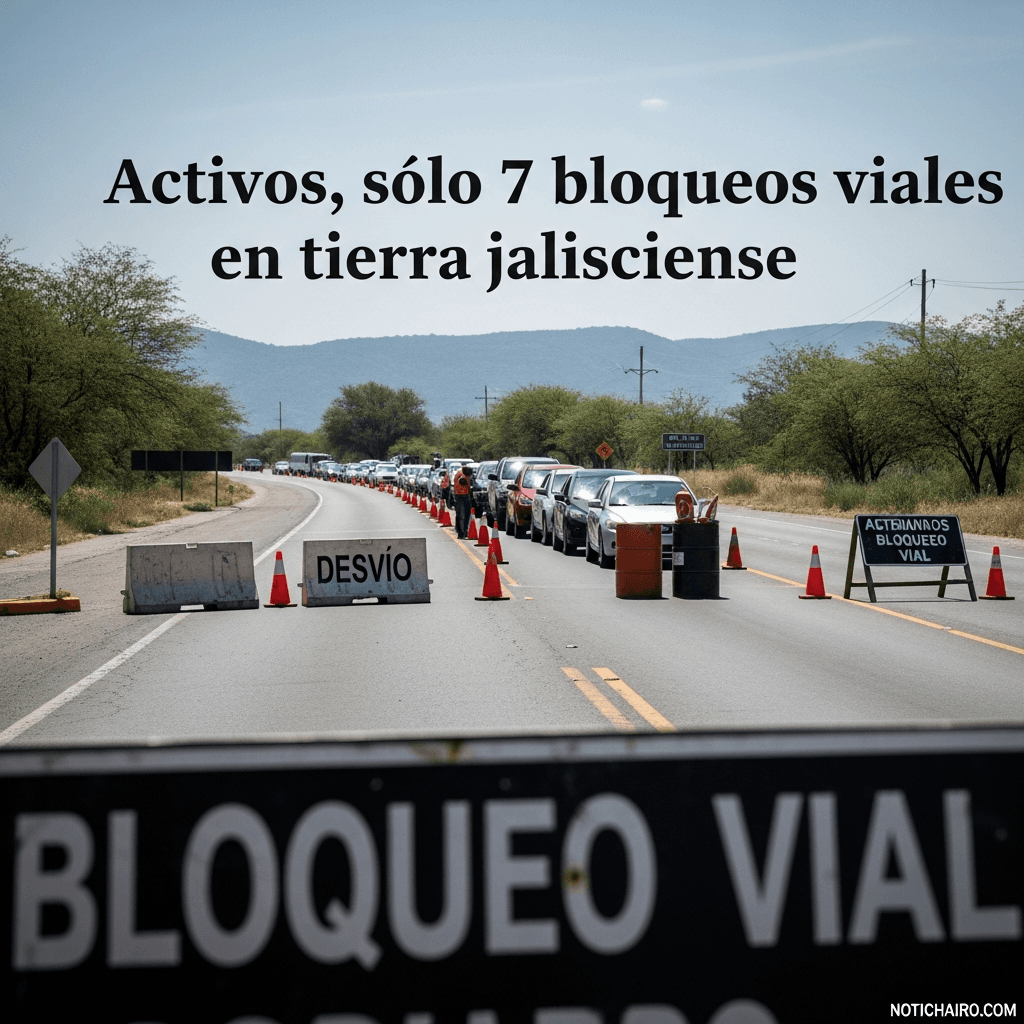 Activos, sólo 7 bloqueos viales en tierra jalisciense