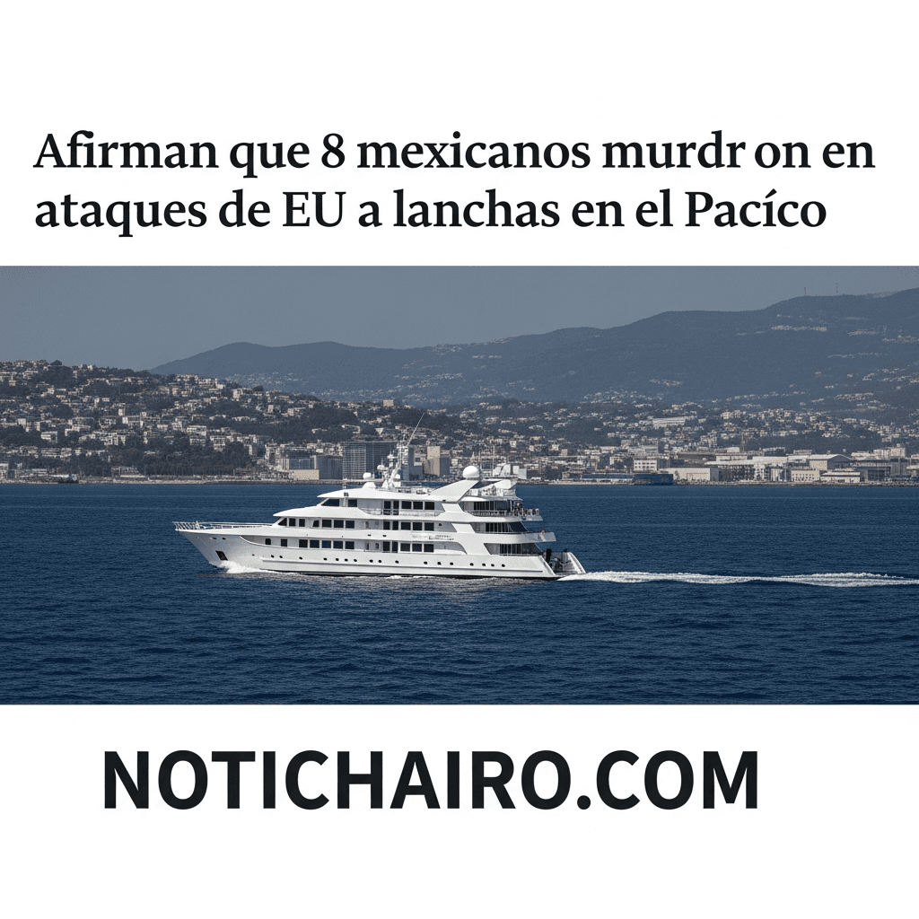 Afirman que 8 mexicanos murieron en ataques de EU a lanchas en el Pacífico