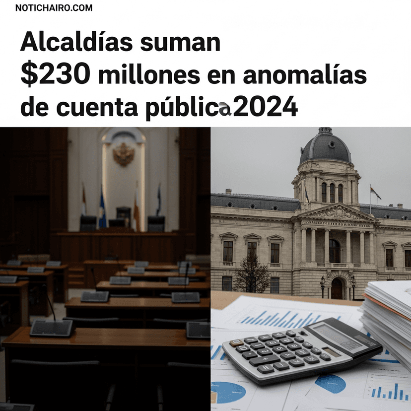 Alcaldías suman $230 millones en anomalías de cuenta pública 2024