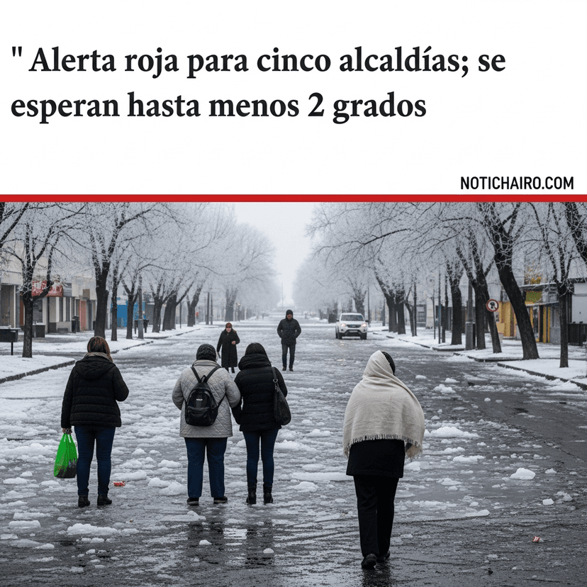 Alerta roja para cinco alcaldías; se esperan hasta menos 2 grados