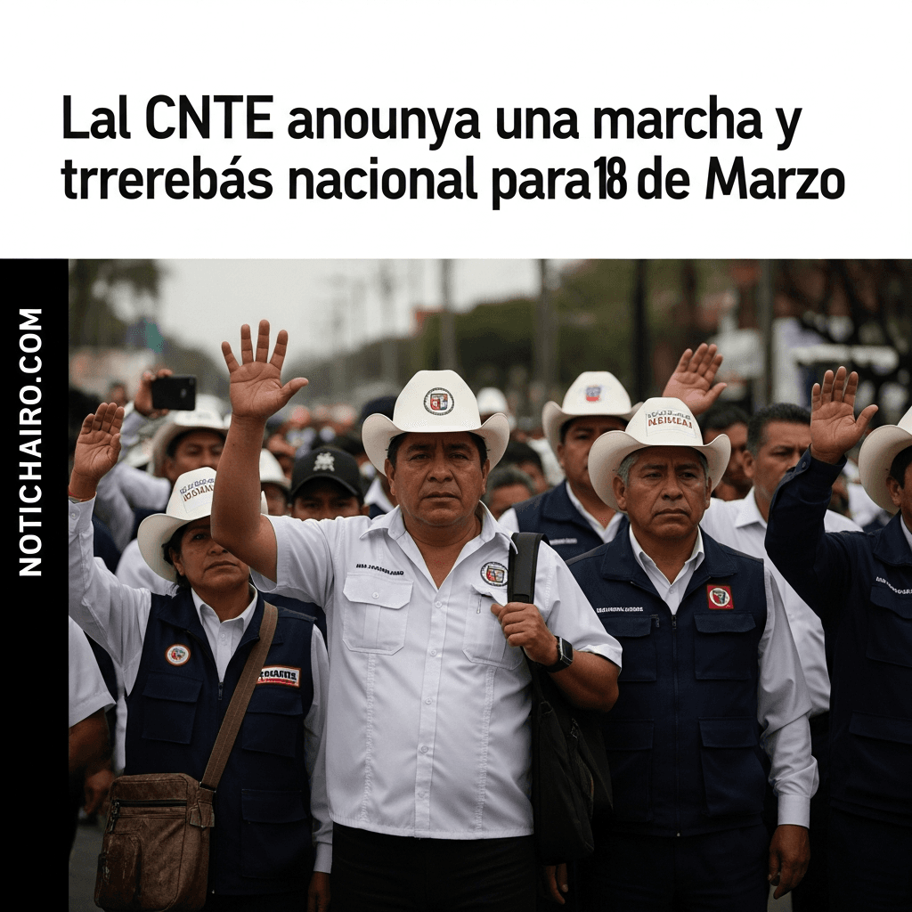 Anuncia la CNTE marcha y paro nacional el 18 de marzo