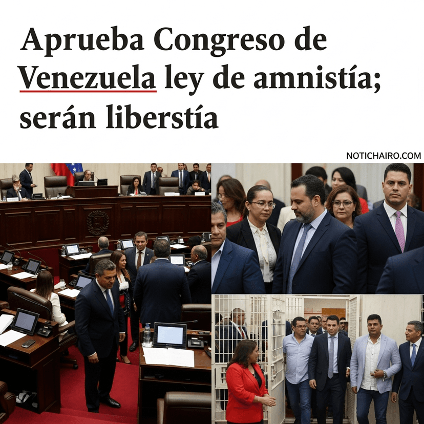 Aprueba Congreso de Venezuela ley de amnistía; cientos serán liberados