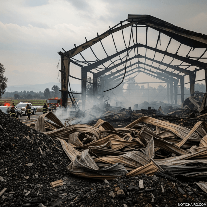 Arrasa incendio almacén en Xochimilco