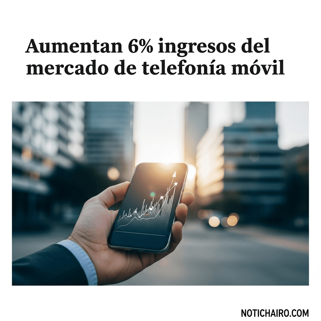 Aumentan 6% ingresos del mercado de telefonía móvil
