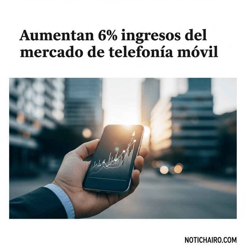 Aumentan 6% ingresos del mercado de telefonía móvil