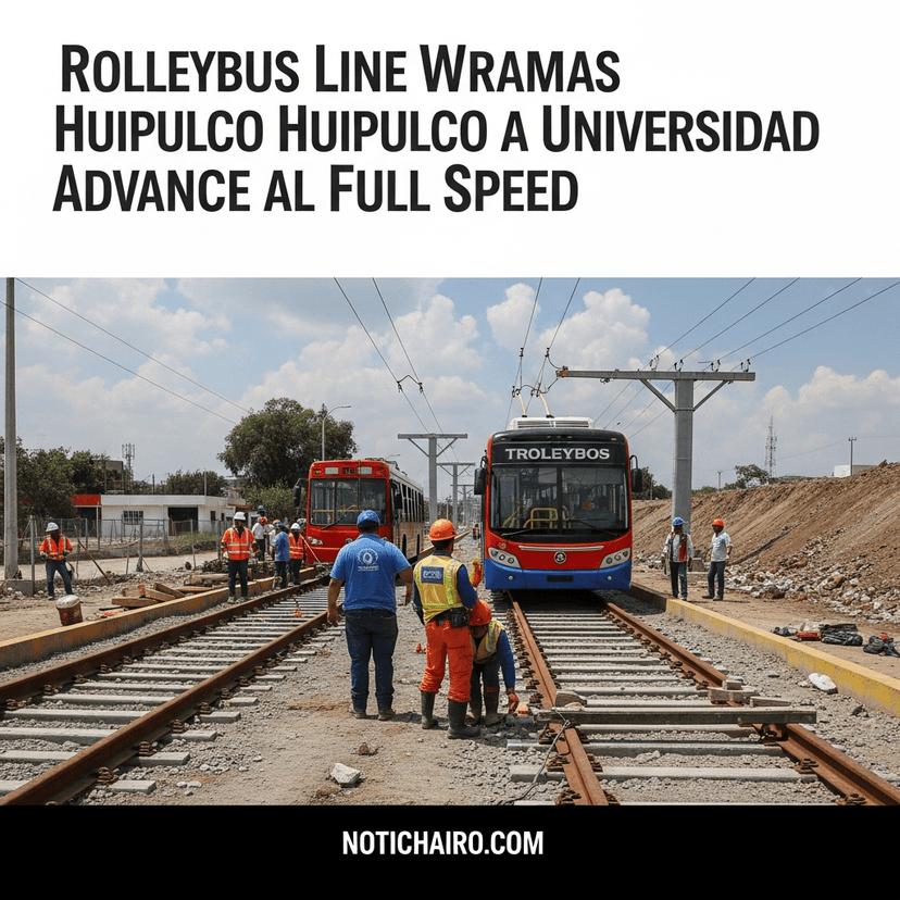 Avanzan a marchas forzadas trabajos de línea de Trolebús que irá de Huipulco a Universidad