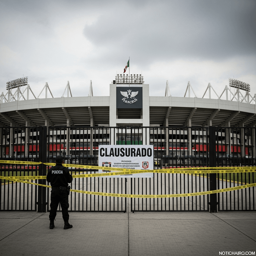 Clausuran estadio de Veracruz tras la muerte de aficionado