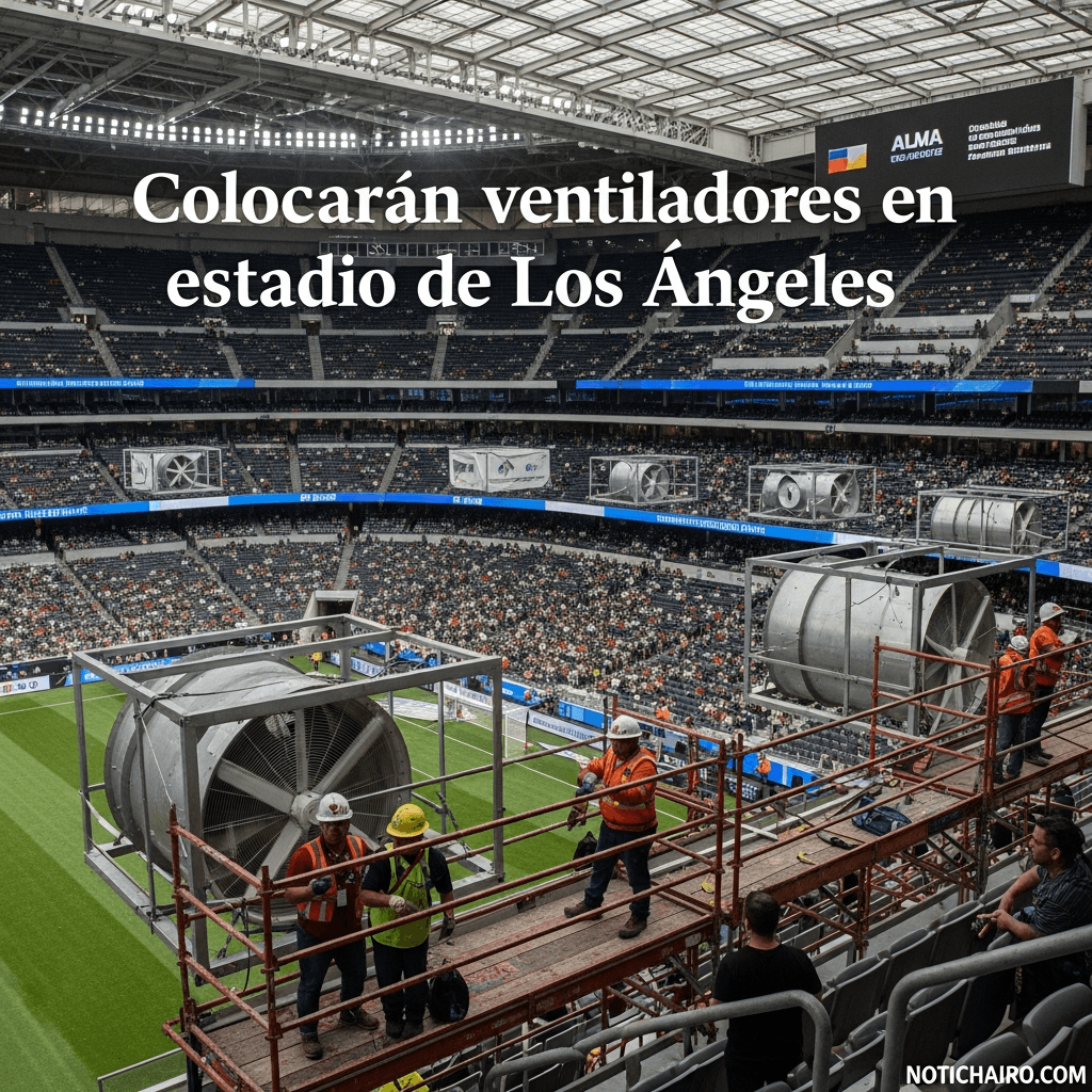 Colocarán ventiladores en estadio de Los Ángeles