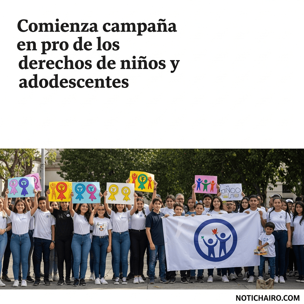 Comienza campaña en pro de los derechos de niños y adolescentes