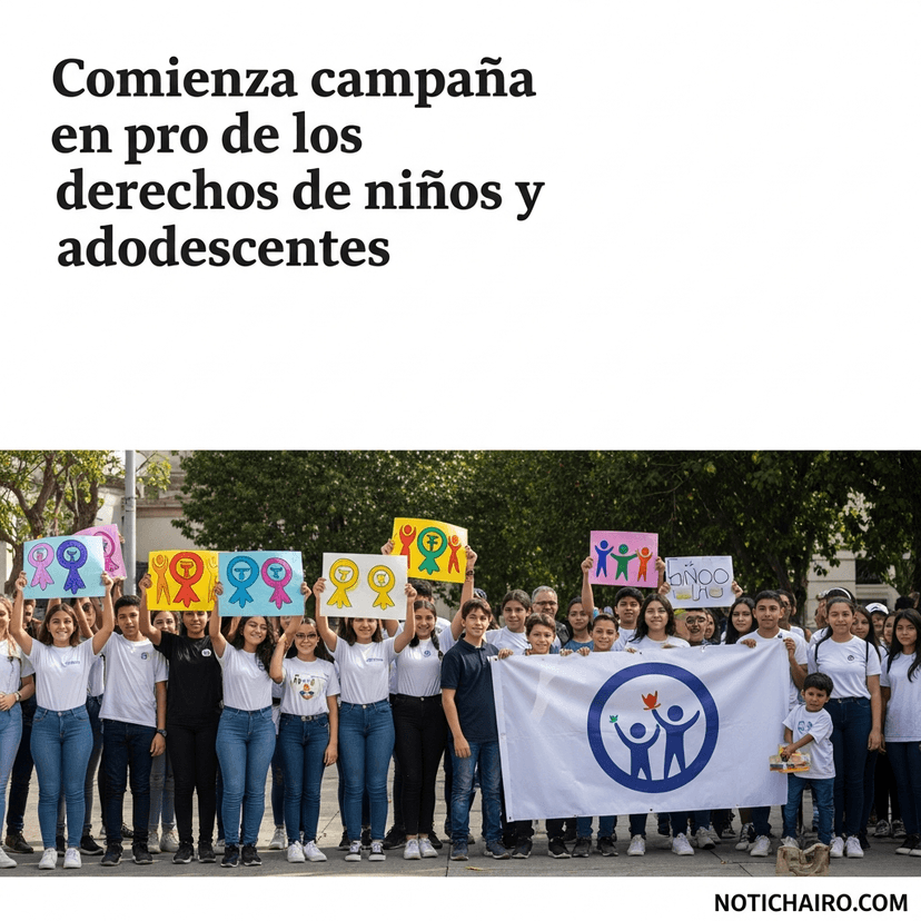 Comienza campaña en pro de los derechos de niños y adolescentes