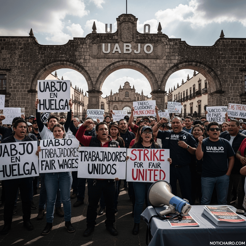 Comienza huelga del Sindicato de Trabajadores de la UABJO
