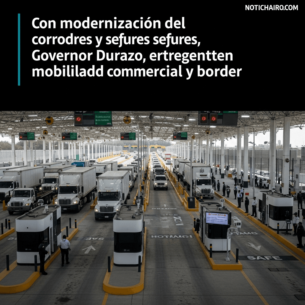 Con modernización de aduanas y senderos seguros, gobernador Durazo fortalece la movilidad comercial y seguridad fronteriza