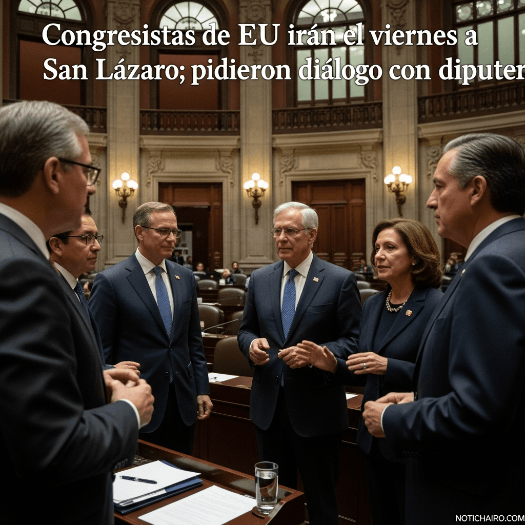 Congresistas de EU irán el viernes a San Lázaro; pidieron diálogo con diputados