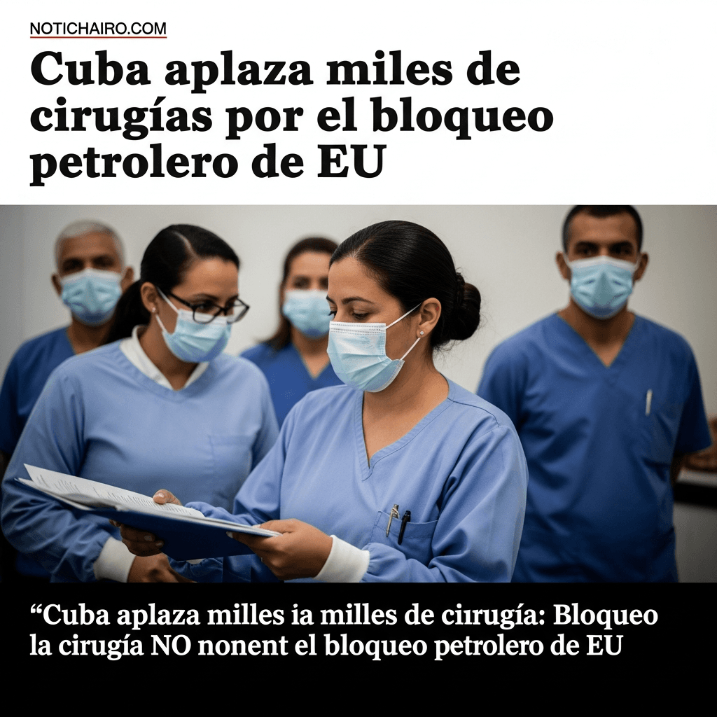 Cuba aplaza miles de cirugías por el bloqueo petrolero de EU