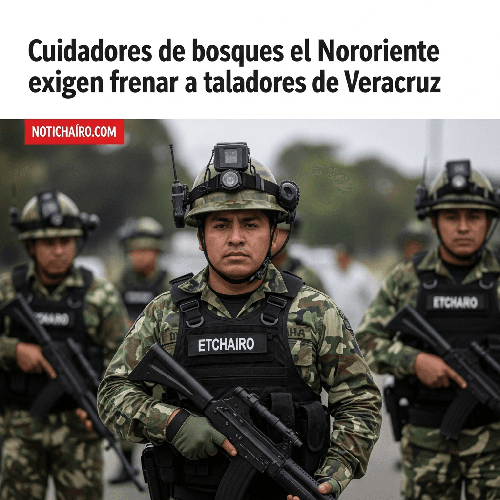 Cuidadores de bosques del Nororiente exigen frenar a taladores de Veracruz