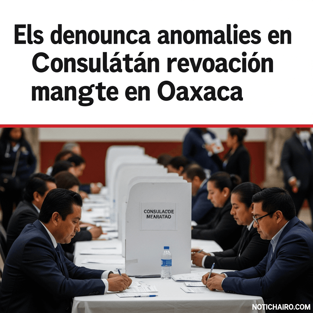 Denuncian anomalías en la consulta de revocación de mandato en Oaxaca