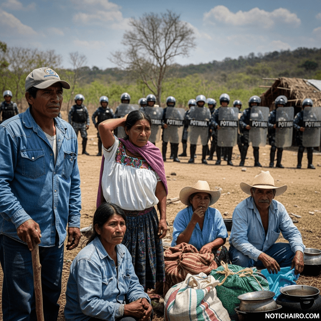 Desalojo de campesinos en Ocosingo deja seis lesionados