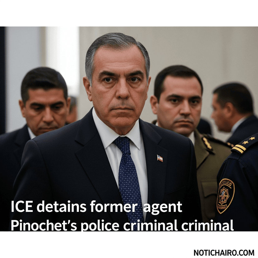 Detiene el ICE a ex agente de la criminal policía de Pinochet
