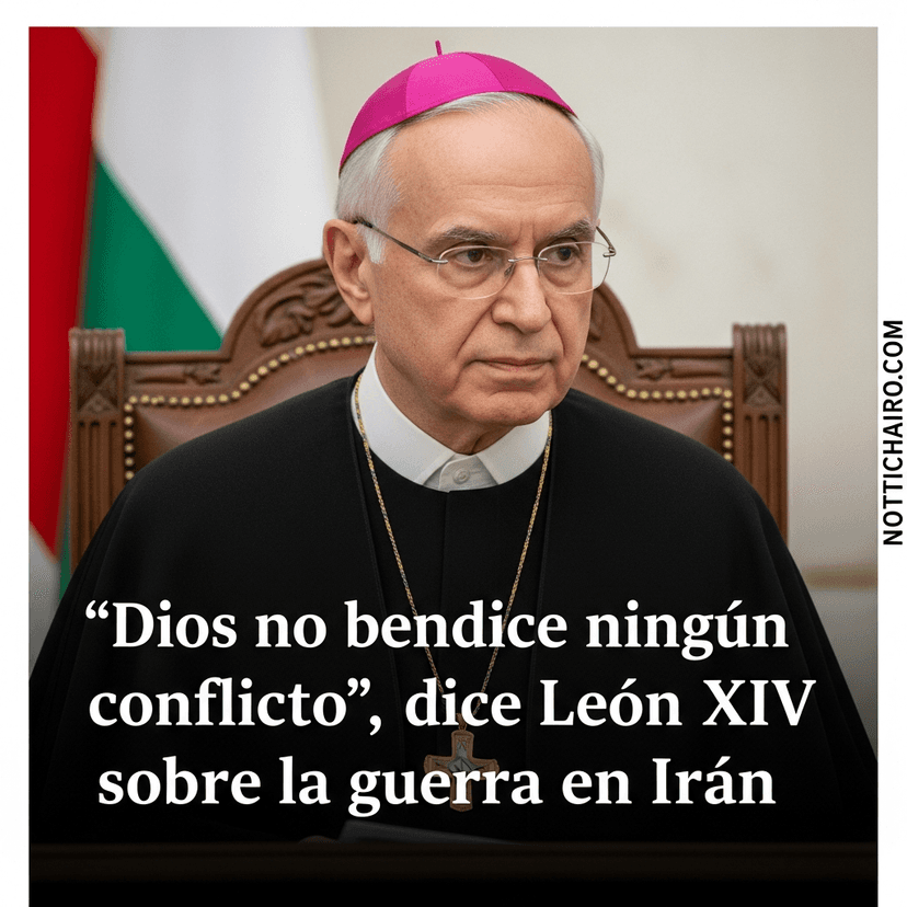 “Dios no bendice ningún conflicto”, dice León XIV sobre la guerra en Irán