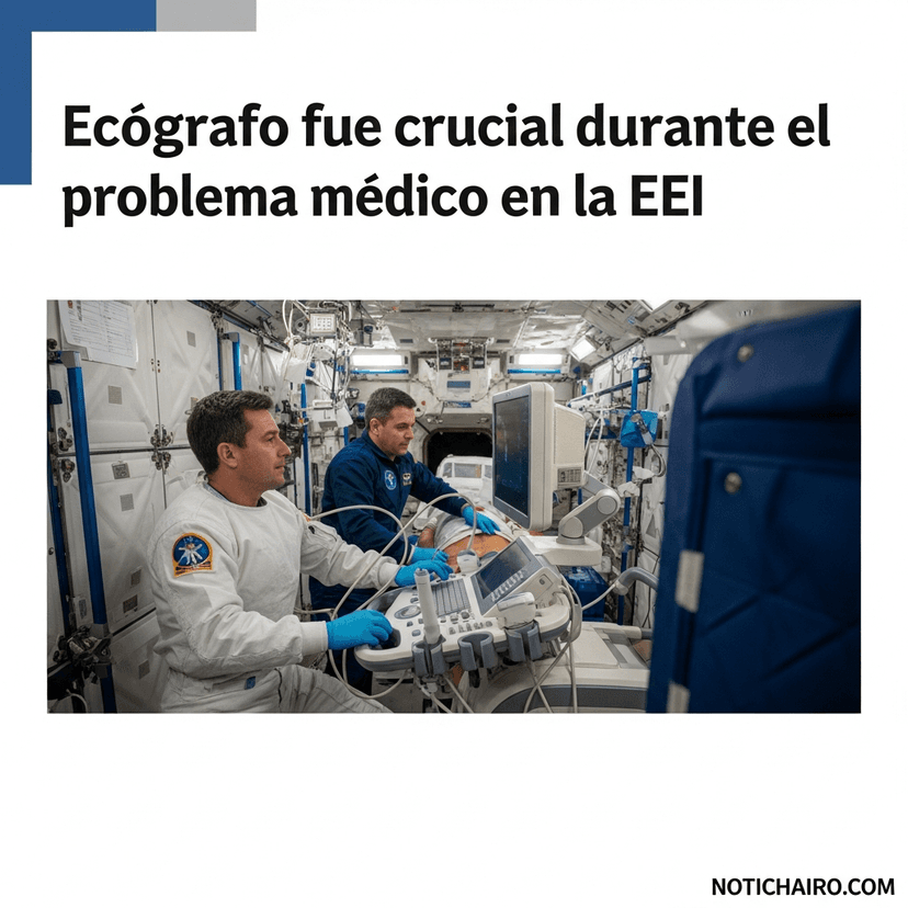 Ecógrafo fue crucial durante el problema médico en la EEI